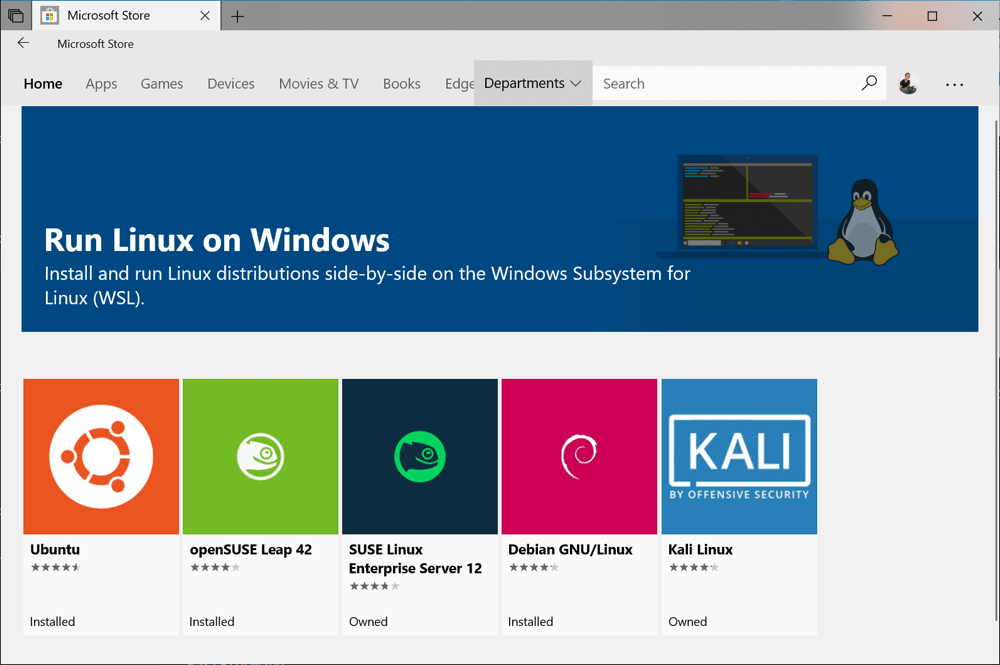 Ein Screenshot der Dokumentation zum Windows Subsystem for Linux